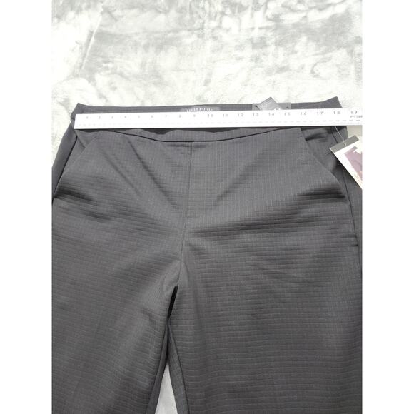 NEW Liverpool Tyler Straight Leg Textured Knit Trouser Pants Size 33/16 Black - Picture 10 of 14